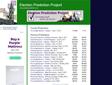 Tablet Screenshot of electionprediction.org